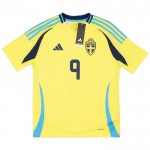 Günstige Fußballtrikots Schweden Isak 9 Heimtrikot 2024 Kurzarm